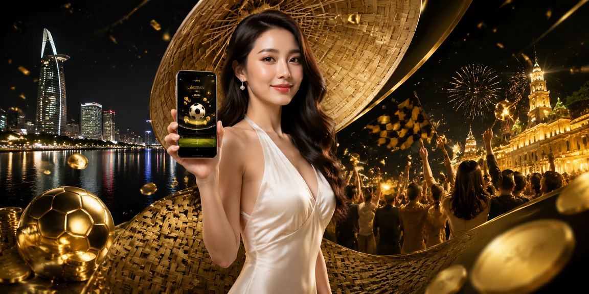 Người chơi cá cược bóng đá tại TP. Hồ Chí Minh với nón lá truyền thống