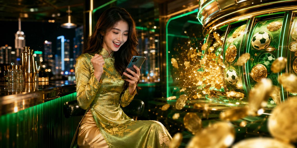 Người mặc áo dài truyền thống chơi slot game tại TP. Hồ Chí Minh