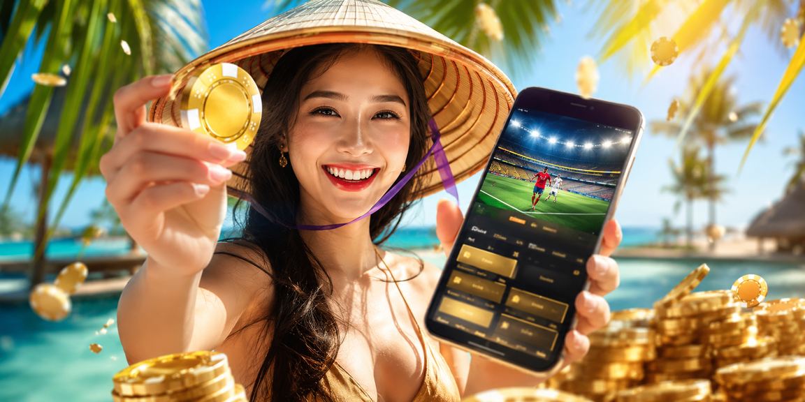 Người dùng xem tỷ lệ cá cược thể thao với nón lá tại Phú Quốc