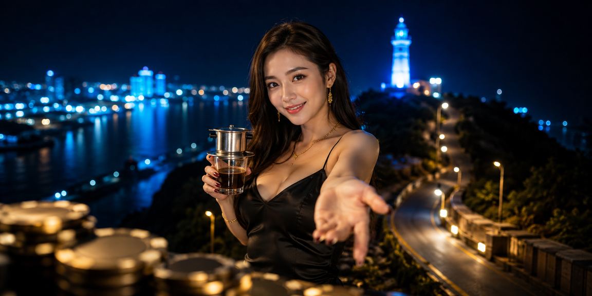 Người chơi tận hưởng cá cược cùng cà phê Vũng Tàu nhìn ra biển